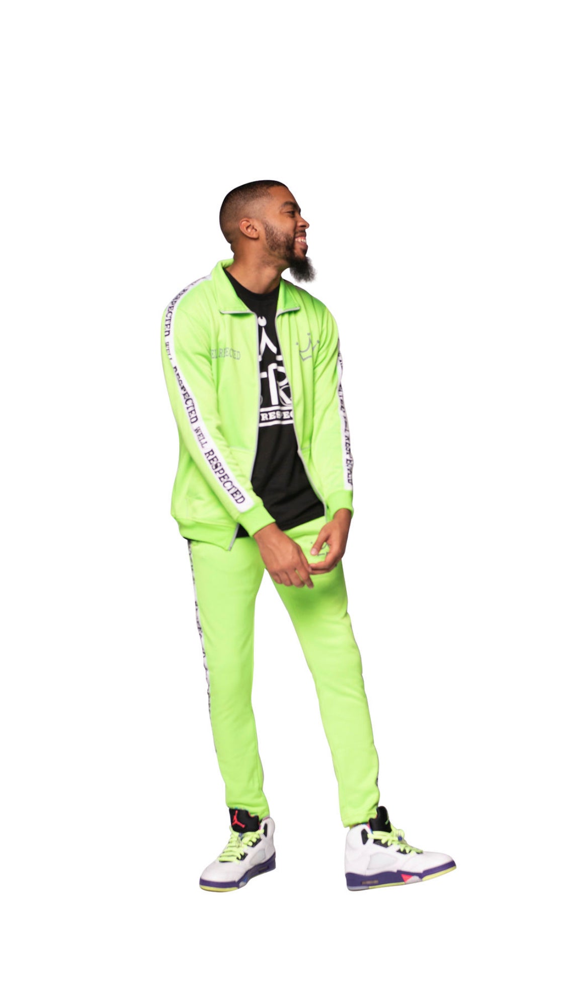 Neon Reflective Track Suit