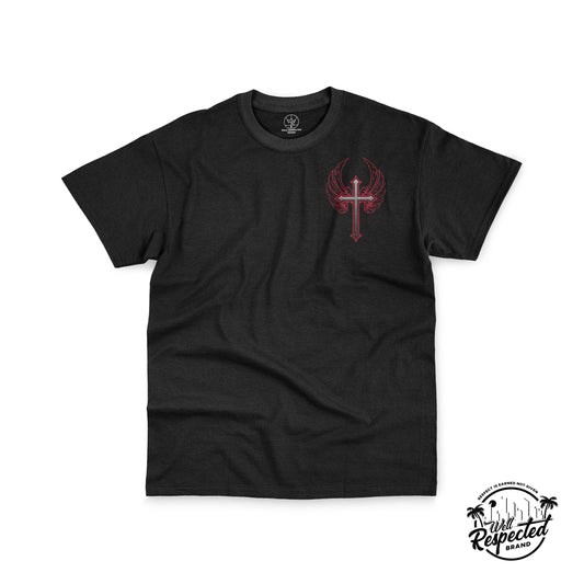 Cross Tee Blk/Red