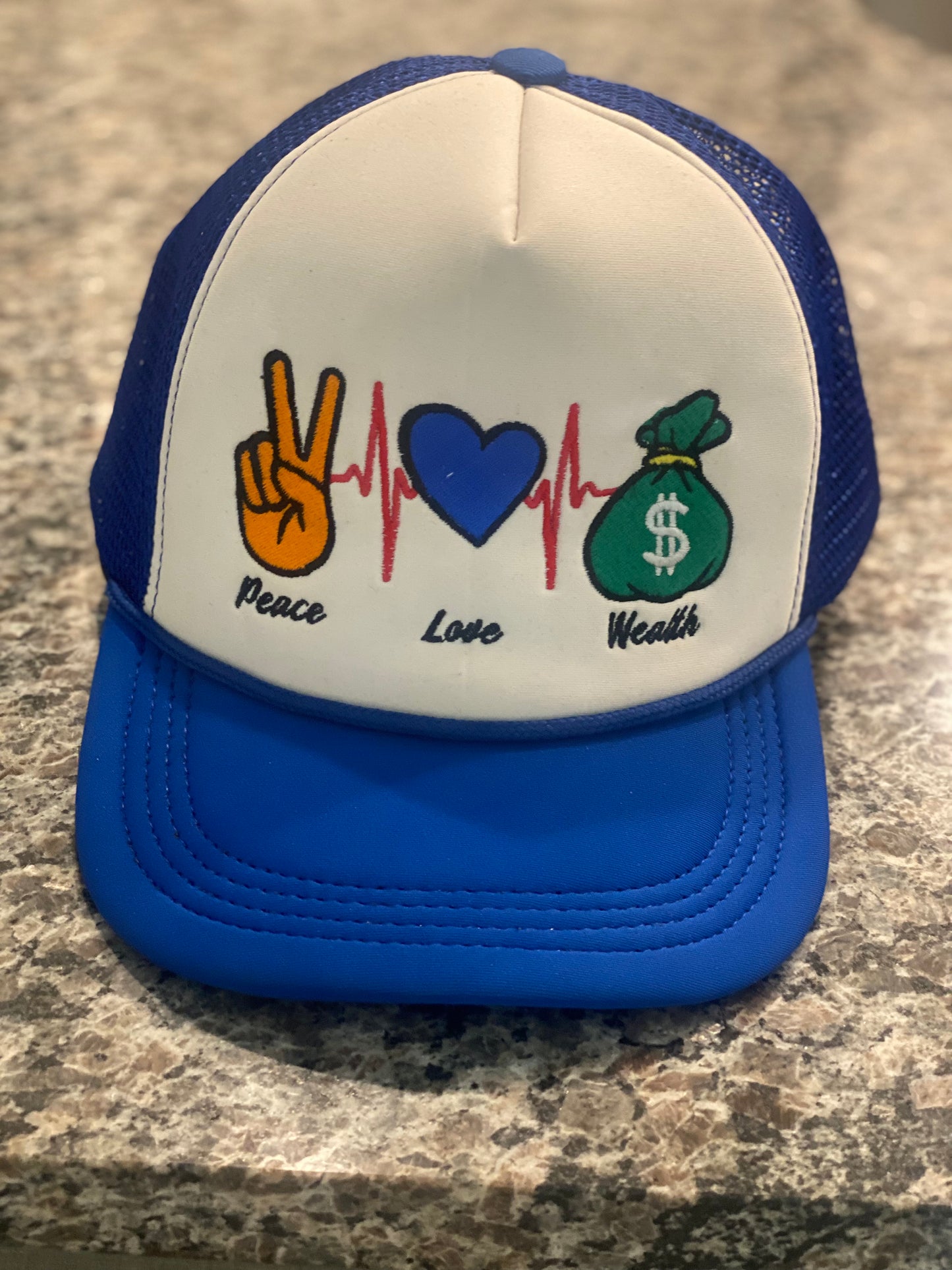 Peace Love & Wealth Trucker Hat